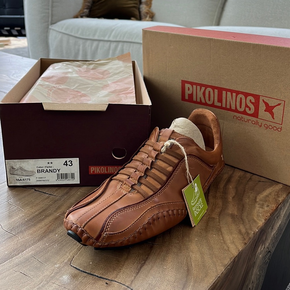 Pikolinos Men's Fuencarral 15A-6175, size 10 US. Color Brandy. Never worn.